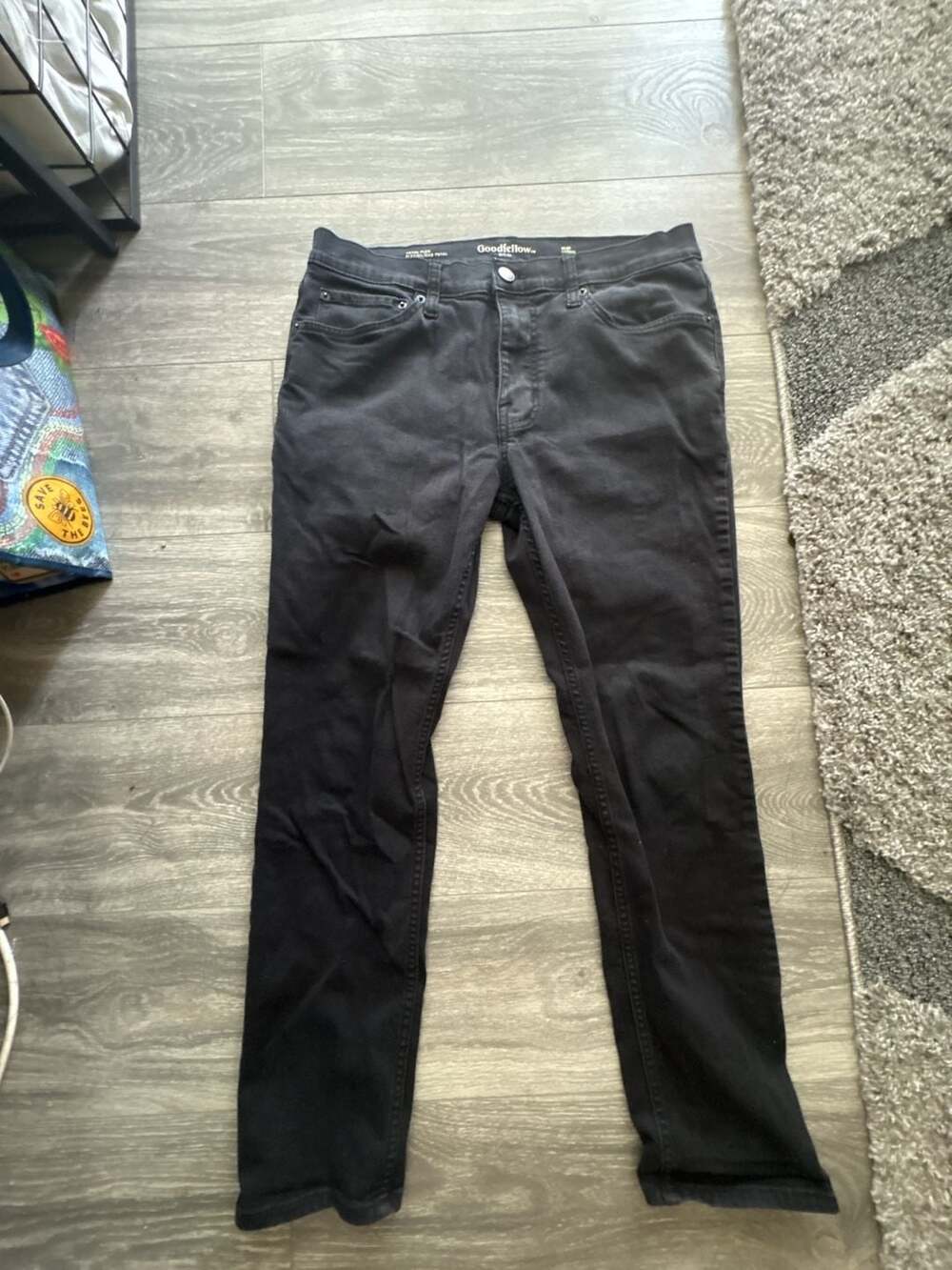 Goodfellow & Co Men's Slim Fit Total Flex Black Jeans Size 32x30